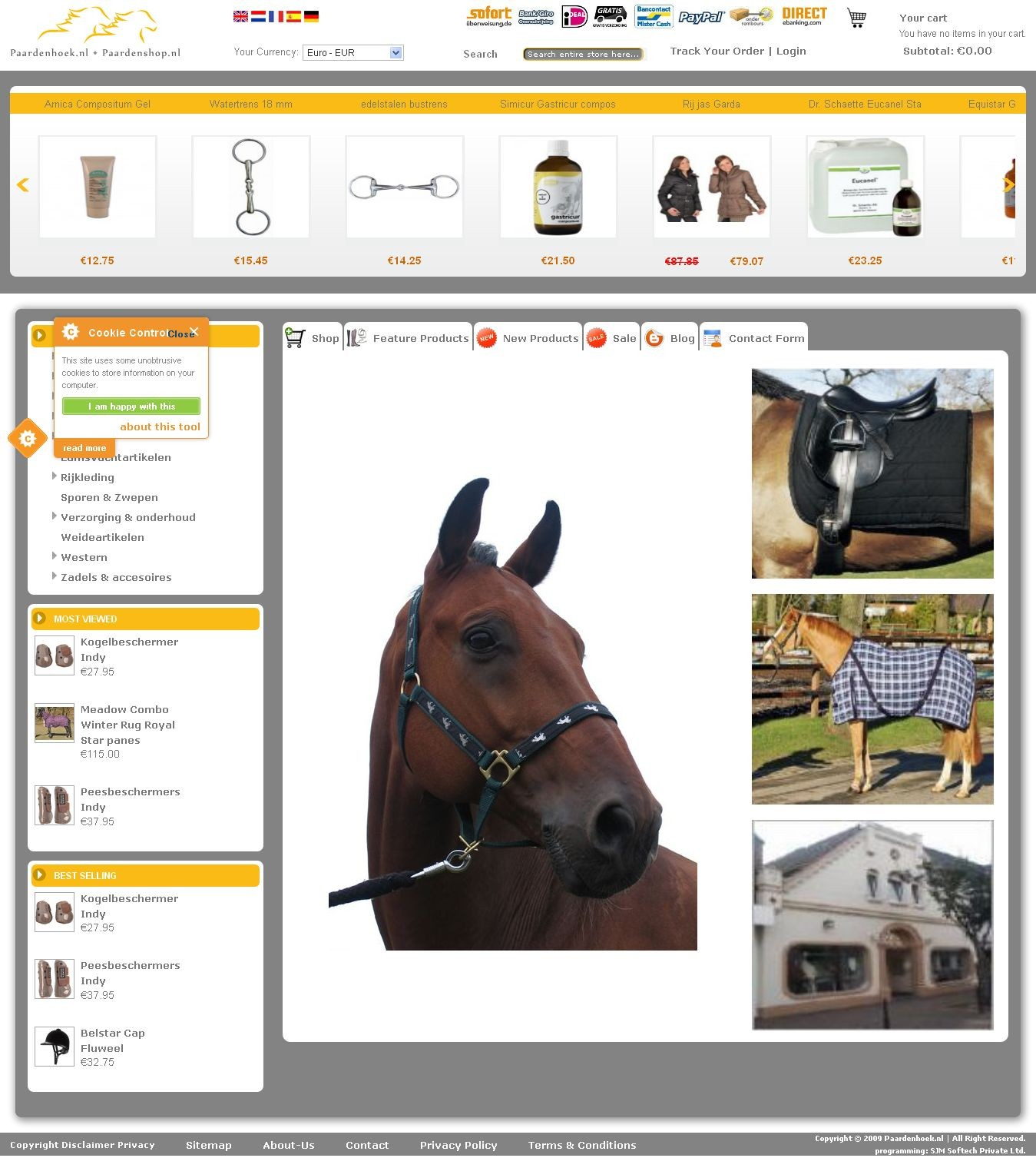Paardenshop e-commerce project